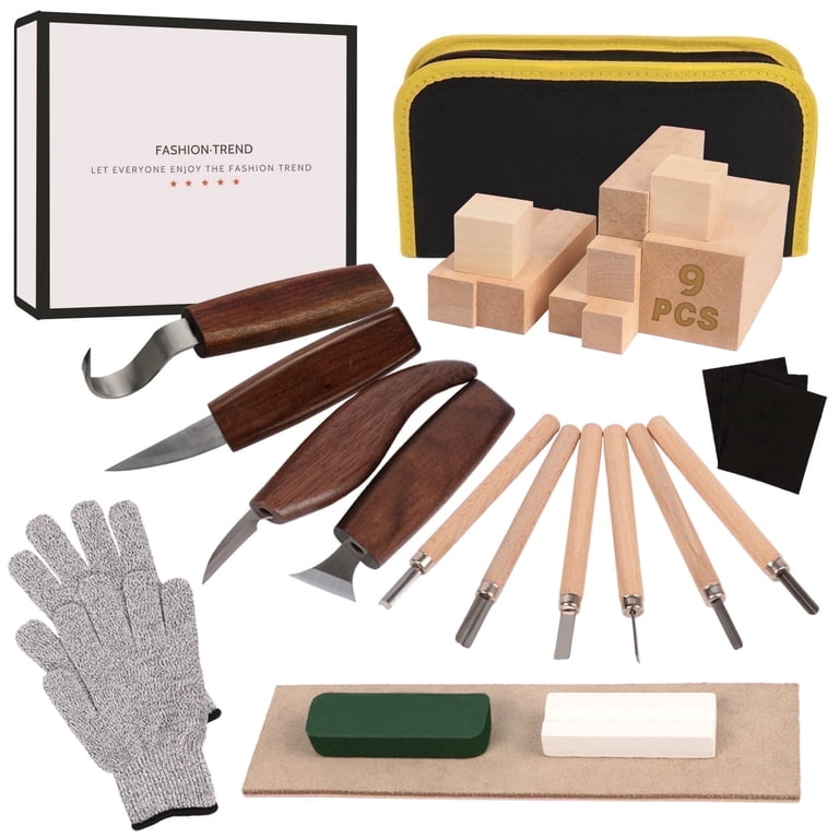 West Bay Wood Carving Kit, 27-Piece Chisel Set photo 1