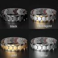 thumbnail image 3 of Pulsera magnética elegante para hombre, pulseras extraíbles de Metal para aliviar el dolor de artritis, 3 of 5