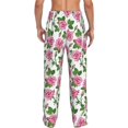thumbnail image 7 of Salouo Rose Flowers Print Pajama Pants for Men, Lounge Pants Elastic Waistband Casual Men's sleepwear Loungewear Sleep Pajama Pant -X-Large, 7 of 7