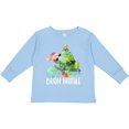 thumbnail image 3 of Inktastic Buon Natale Cute Santa and Christmas Tree Boys or Girls Long Sleeve Toddler T-Shirt, 3 of 5