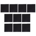 thumbnail image 1 of Acoustic Panels, 10Pcs Polyurethane Sound Proof Foam Triangular Groove Dark Gray Sound Aborption  For Factory, 1 of 8