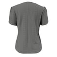 thumbnail image 7 of BLVB Women Eyelet Spring Summer Tops Dressy Casual Petal Short Sleeves Shirts Loose Blouse Outfits Beach Vacation Clothes, 7 of 7