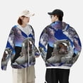 thumbnail image 4 of Lsque Astronaut in Outer Space UPF 50+ Lightweight Sun Protection Men's Women's Long Sleeve Shirt, Hoodie Performance -Large, 4 of 9