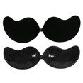 thumbnail image 1 of 2 pares de adhesivos para el pecho sin aros de silicona en forma de mango, vestido de novia fino, adhesivo para el pecho con botón frontal push-up, 1 of 5