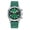 Green Dial, variant on Men's Chronograph Watch Dive 100M Waterproof, Analog Quartz Watches, Luminous 38mm Stainless Steel Panda Dial Fluororubber Strap