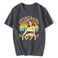 thumbnail image 1 of Vintage 1971 Pin Up Girl modelo Pop Art Girls camiseta verano divertido hombres mujeres Casual camisetas gráficas ropa de hombre ropa de calle, 1 of 7