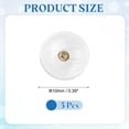 thumbnail image 2 of 5Pcs Natural Shell Button, 10mm Bowl Shell Shank Buttons, White/Silver, 2 of 6