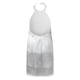 thumbnail image 5 of Vestido de falda corta de color sólido con cabestrillo sexy elegante para mujer a la moda Pompotops  qwe12595, 5 of 8