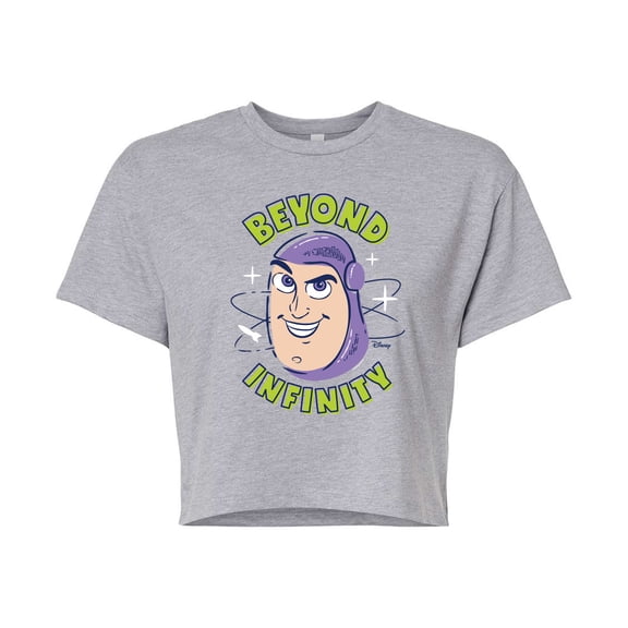 Toy Story 4 - Beyond Infinity - Juniors Cropped Cotton Blend T-Shirt