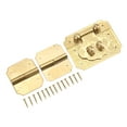 thumbnail image 4 of Box Lock Buckle Hinges Set, Premium Brass Gold Cabinet Hinges 1 Lock Buckle  For Cabinet For Box For Case, 4 of 8