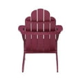 thumbnail image 6 of Hawthorne Collections Traditional Wood Outdoor Chair with Arm Rests in Red, 6 of 11