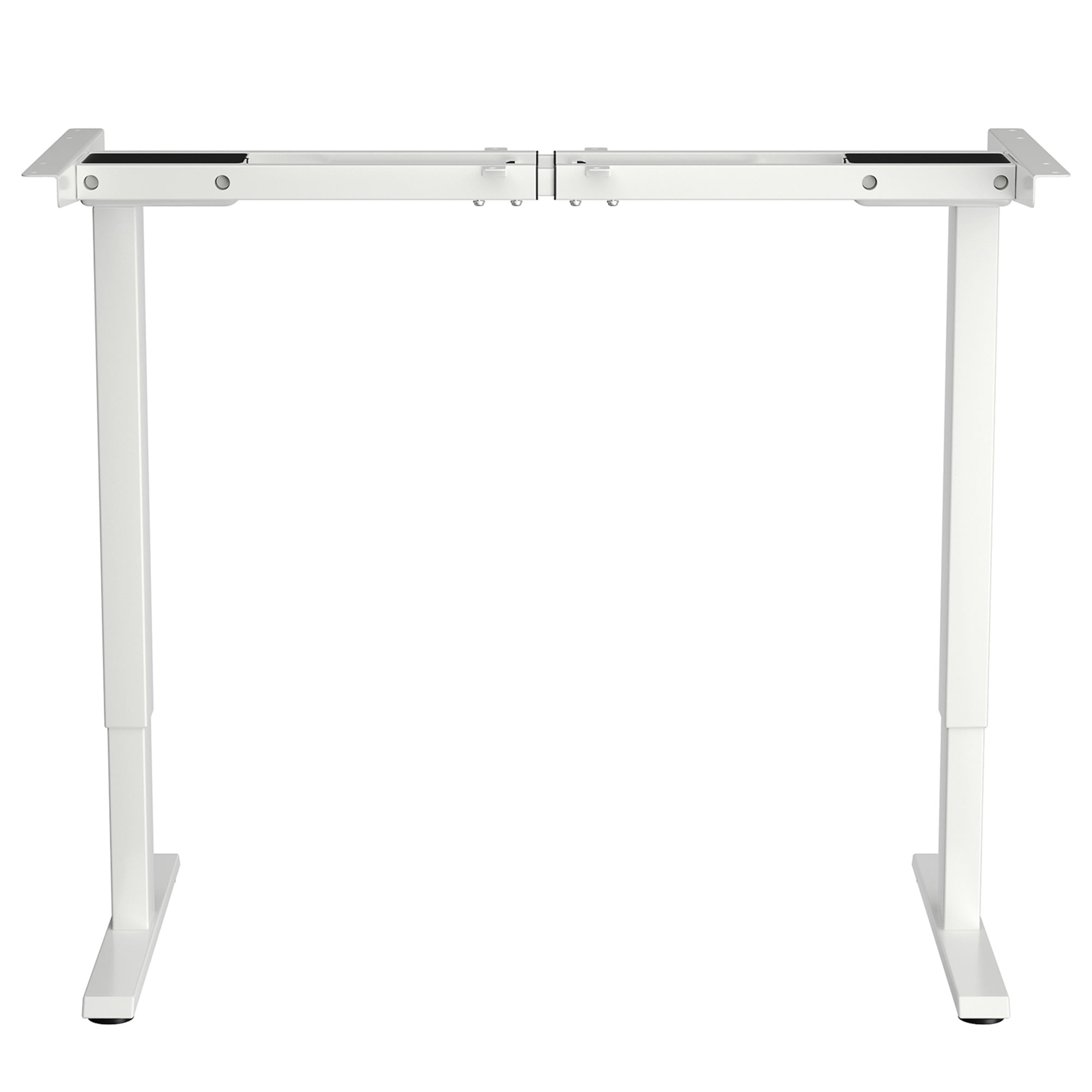 Gymax Dual-Motor Standing Desk Frame Workstation Base w/ Adjustable Height & Width White