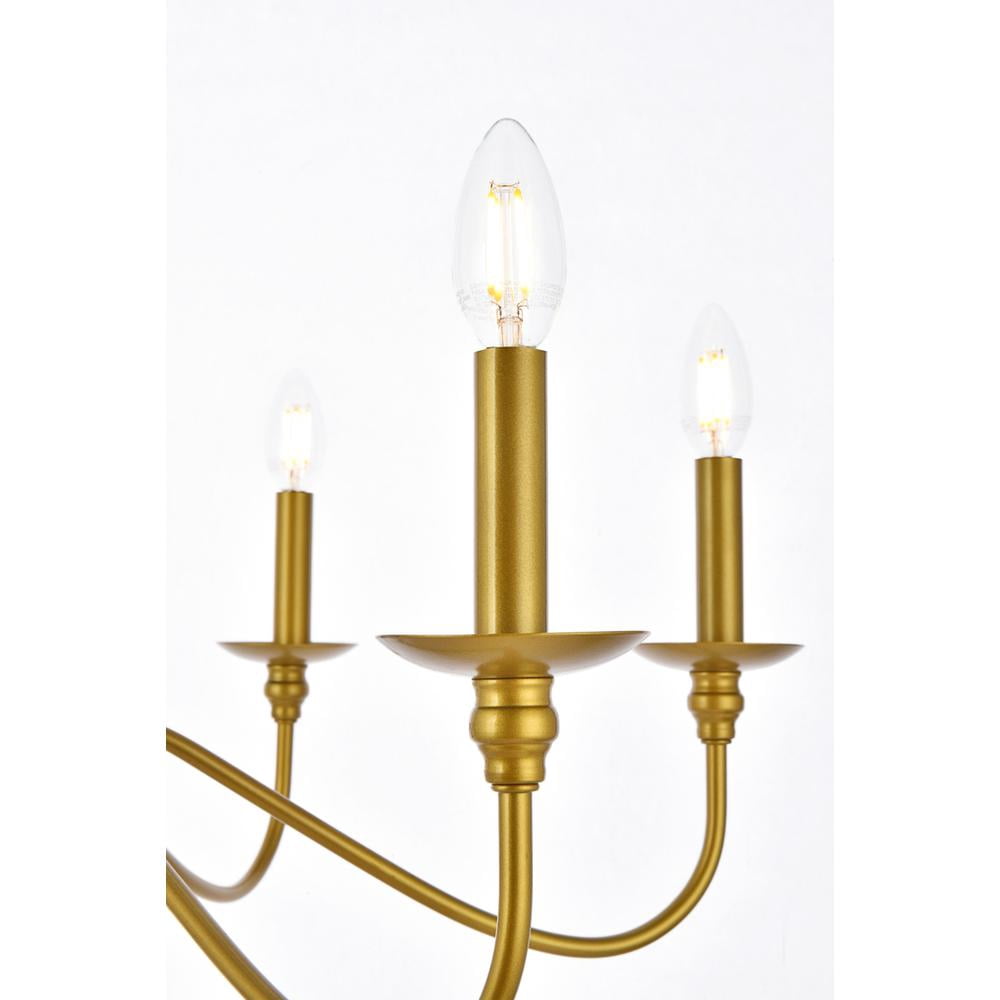 Living District Rohan 48 inch chandelier in brass