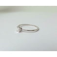 thumbnail image 4 of HeartsAndYou 0.5ct Engagement Ring for Women Emerald Cut Moissanite Solitaire Design 18k White Gold Over Silver, 4 of 7