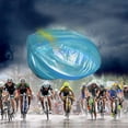 thumbnail image 1 of Special Savings,High Visibility Bike/ Bicycle Helmet Rain Cover ,PENDANE,Light blue, 1 of 2