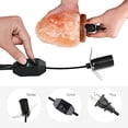 thumbnail image 2 of Salt Lamp Cord with Dimmer Control, Power Cord with Dim Switch & Clip for All Himalayan Crystal Salt Lamps, 5 Ft, 2 of 9