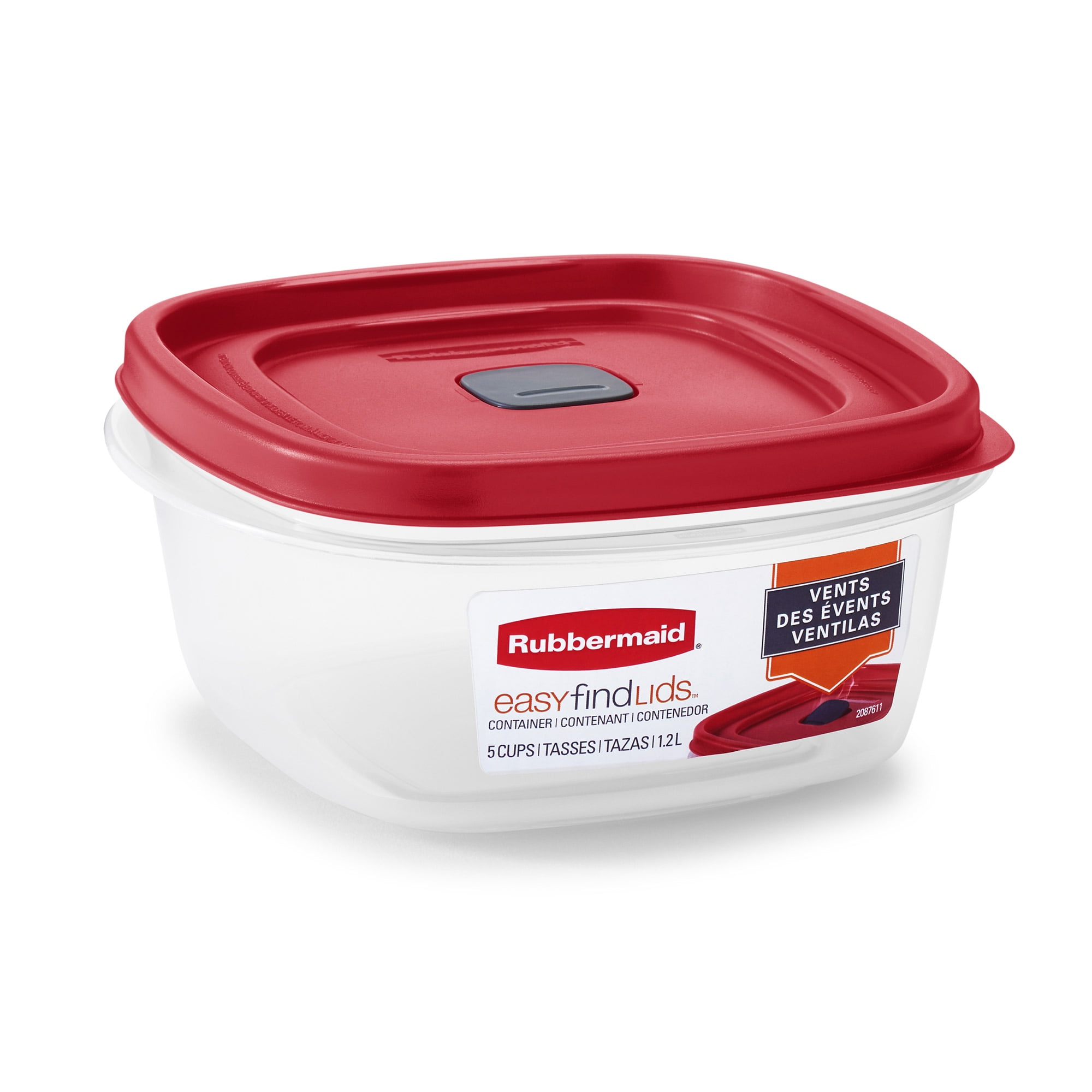 Rubbermaid 1777164 Food Storage Container, 40 Cup, Clear Base