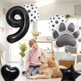 thumbnail image 4 of Juego de globos de película de aluminio con estampado de patas negras de antballena con globos, 4 of 4