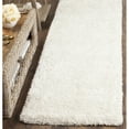 thumbnail image 5 of SAFAVIEH Toronto Deasun Solid Polyester Shag Area Rug, White, 8' x 10', 5 of 11