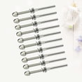 thumbnail image 2 of REACHISE 10pcs Cable Railing Swage Threaded Tension End Fitting Terminal for 1/8 Inch Cable Deck Railing Hand Swage T316 Stainless Steel Marine Grade (Silver), 2 of 8