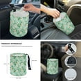 thumbnail image 6 of Yuyamidu 14 Pack Auto Seat Cover Sets Daisy Steering Wheel Cover Seat Belt Pads Gear Shift Hand Brake Cover Armrest Pad Waste Bin Rearview Mirror Cover Cup Holders Car Interior Accessories, Green, 6 of 7