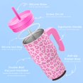 thumbnail image 3 of Vaso para beber SANDJEST Kid de 20 oz con mango aislante, color rosa, 3 of 7