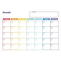 PRETXORVE Magnetic Monthly Plan Custom Refrigerator Magnet Erasable Planning information Board Soft Whiteboard Pet Writing Board