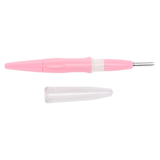 Felting Wool, Sturdy 3-Needle Felting Pen Practical For Hand-made Products For Expert Felter For DIY Production Process For Beginner Blue,Pink