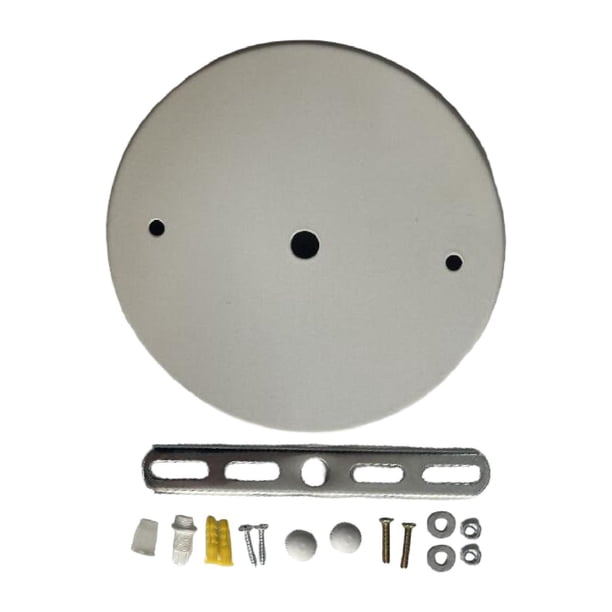 Kit de dosel Proyecto de bricolaje Iron para la placa de techo de reemo de la lámpara colgante Dia blanca 20cm