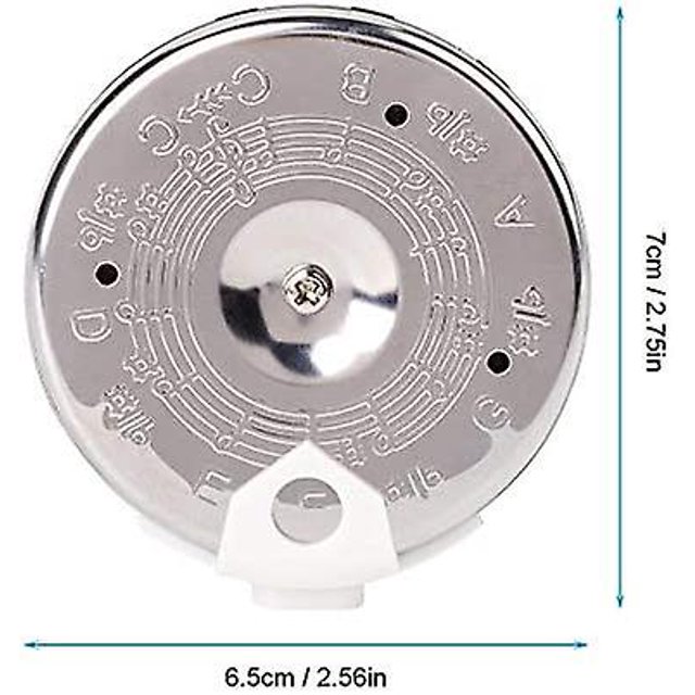 Sintonizador cromático Sintonizador cromático Pedal Sintonizador de guitarra cromático Sensible Cromático 13 Pitch Pipe Tuner C-c Herramienta de sintonización con estuche Instrumento Acc ShuxiuWang 8390614761339