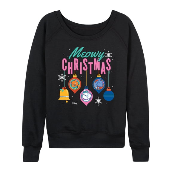 The Aristocats - Meowy Christmas - Women's French Terry Long Sleeve Pullover