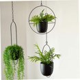 thumbnail image 4 of Hanging Flower Pot Holder,Balcony Hanging Railing Planters Basket Metal Plant Pot Holder(Style 1), 4 of 5