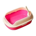 thumbnail image 4 of Bac à Litière pour Chat à Bords Hauts Durable Rose, 4 of 8