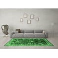 thumbnail image 3 of Ahgly Company Indoor Round Oriental Emerald Green Industrial Area Rugs, 8' Round, 3 of 4