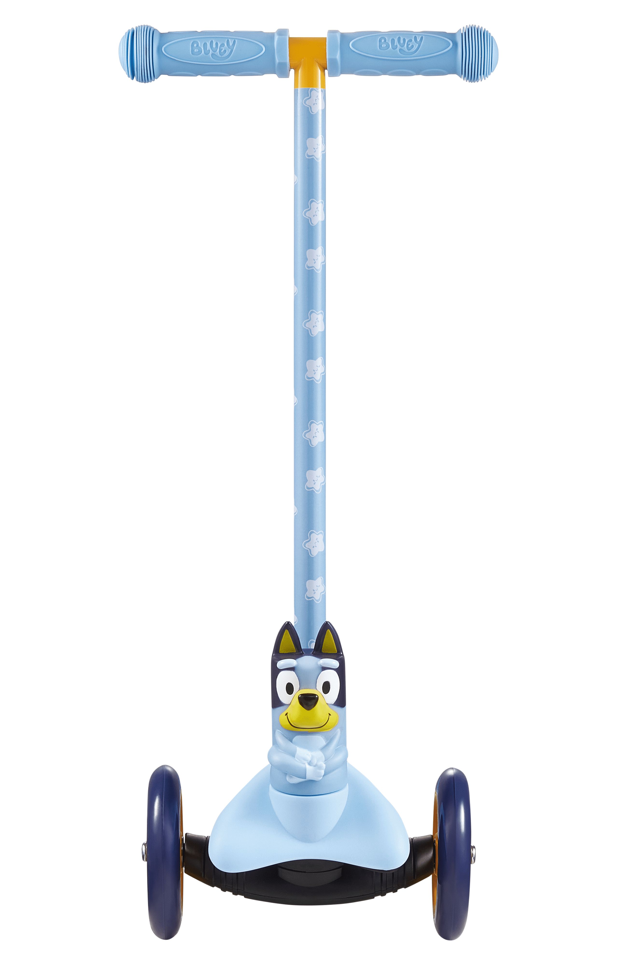 Bluey Ride-N-Glide Buddies 3D Three-Wheel Kick Scooter, Blue photo 5