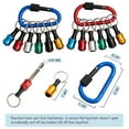 thumbnail image 4 of Bit Holder ,2 Sets Of 6PCS 1/4 Drill Bit Holder, Easy Release and Quick Change Bit Holder,Screwdriver Bit Holder,12 X bit holder 2 X colored keychain holder,Photo Color, 4 of 8