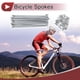 thumbnail image 2 of 36 Set 13G Radios de Bicicleta 138mm Radios de Rueda de Bicicleta Acero Galvanizado 45 Tono Plateado, 2 of 7