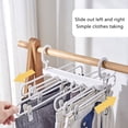 thumbnail image 6 of Guozer Clip Hanger 1PCS Multifunctional Pants Rack Windproof Clothes Drying Rack Home Clothes Rack Dormitory Hanging Clothes Rack, 6 of 9