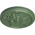 thumbnail image 3 of Ekena Millwork 14 1/2"OD x 2 3/4"P Katheryn Ceiling Medallion (Fits Canopies up to 2 1/8"), Hand-Painted Athenian Green, 3 of 6