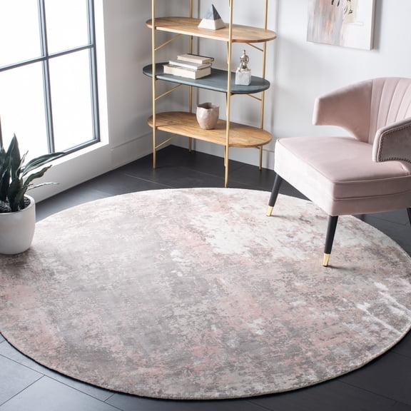 Safavieh Mirage Jeanette Abstract Area Rug, Pink, 7' x 7' Round