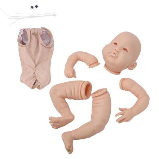 Piezas de muñeca renacida sin terminar, muñeca bebé renacida sin pintar, muñeca renacida DIY, muñeca renacida sin pintar, estética elegante