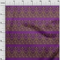 thumbnail image 2 of oneOone Polyester Lycra Fabric Leaves & Floral Block Print Fabric BTY 56 Inch Wide, 2 of 4
