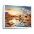 thumbnail image 2 of Designart "Dreams Sahara African Wall art II" African Floater Framed Canvas Print, 2 of 7