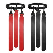 Uxcell Flag Football Set, Adjustable Flag Football Belt with 1 Belt and 3 Flags  Easy Tear Away for Men Women Players Training Competition (Red/Sky Blue)