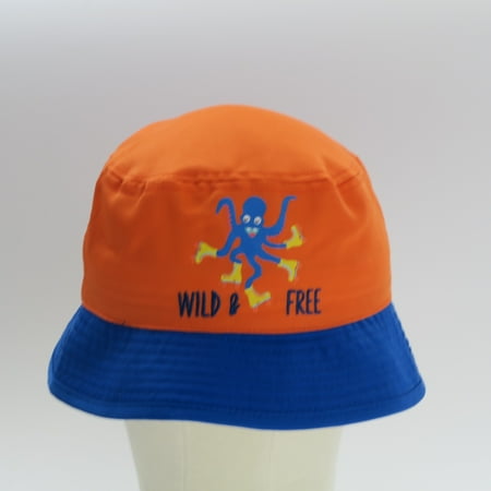 

Pre-owned Wild & Free Boys Blue | Orange Sun Hat size: 6-12 Months