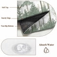 thumbnail image 6 of Round Rugs 5Ft, Watercolor Green Round Area Rug Washable Indoor Throw Carpet, Botanical Pine Tree Soft Non Slip Circle Rug for Cabinet Bathroom Home Decor Aesthetic, 6 of 8