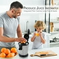 thumbnail image 4 of NutriChef Stainless Steel Electric Juice Press-Citrus Squeezer Masticating Machine w/ 160W Power, 4 of 8