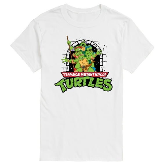 Teenage Mutant Ninja Turtles - TMNT Logo Character Group - Men's Short Sleeve Graphic T-Shirt