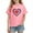 Pink B, variant on THDHVS Girls Short Sleeve Tops,Shirts for Girls,Kids Fashion Heart Candy Print Short Sleeve Tee Soft Cotton for Holiday Parties and School Pink 3-4 Years