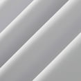 thumbnail image 4 of Sun Zero Tyrell Tonal Texture Draft Shield Fleece Insulated 100% Blackout Grommet Curtain Panel In Dove White, 50"X96", Dove White, 4 of 10